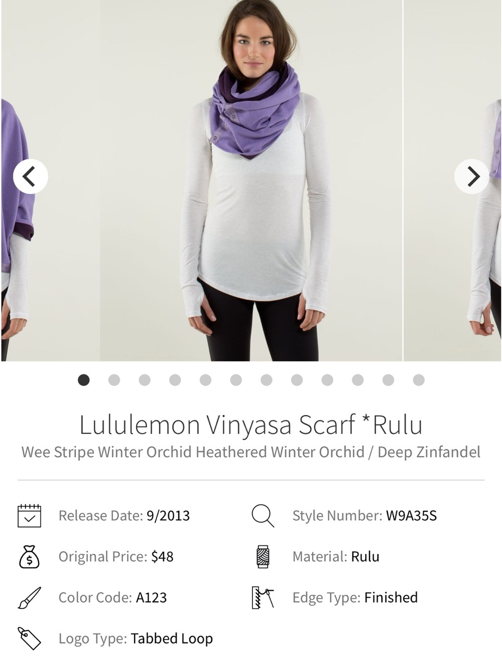 Lululemon Rulu Scarf - Picture 7 of 8